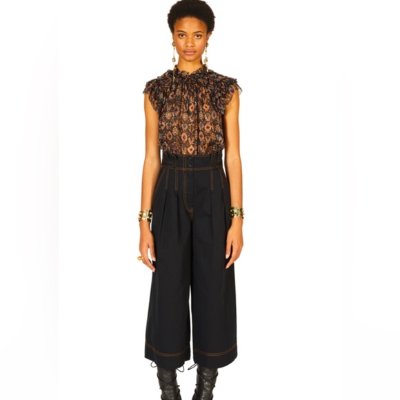 Ulta Johnson 100% Silk Elf Printed Top - Picture 4 of 12